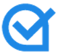 Blue Acrolinx icon with checkmark in the middle