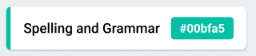 Spelling and Grammar color code