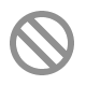 Circle double backslash symbol